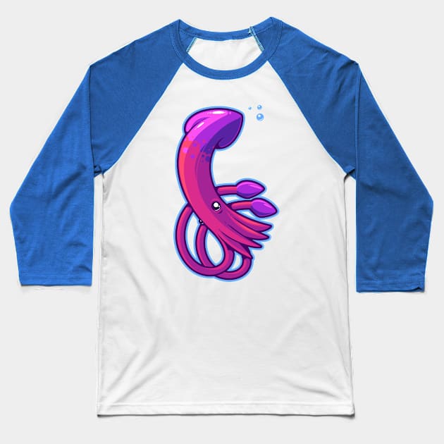 CalamarED Baseball T-Shirt by ArtisticDyslexia